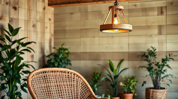 Luminaire bohème abat-jour en corde : le charme naturel chez vous